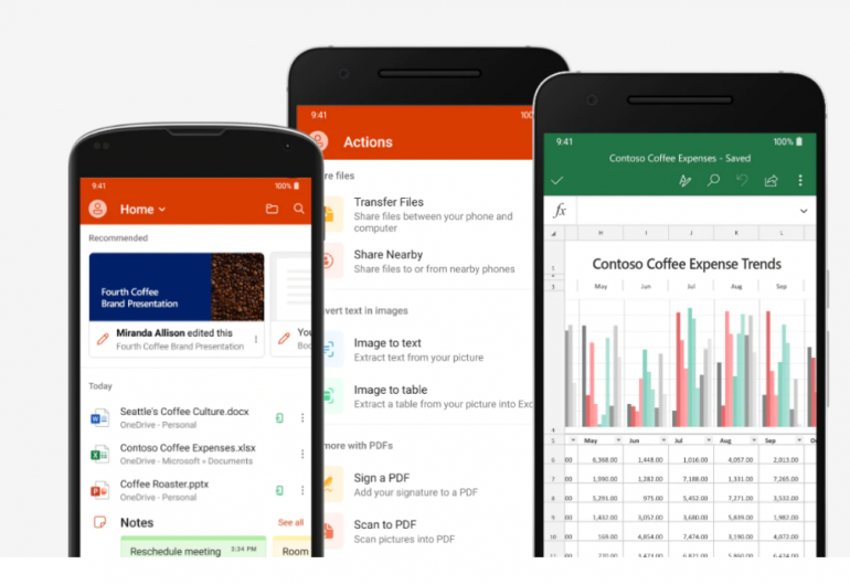 MS Office - новое мобильное приложение объединяет три инструмента в один