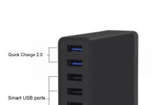 CHOEtech 60W 6-портовый настольный USB зарядное устройство телефона тест