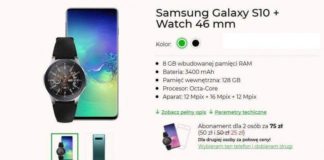 Плюс предложения в подписке Galaxy S10 с часами 46