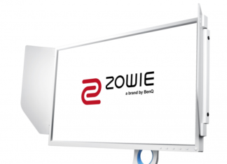Белые киберспортивные мониторы ZOWIE XL2546 DIVINA PINK и СИНИЙ