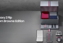 Samsung Galaxy Z Flip – ограниченная версия Thom Browne по официальной рекламе